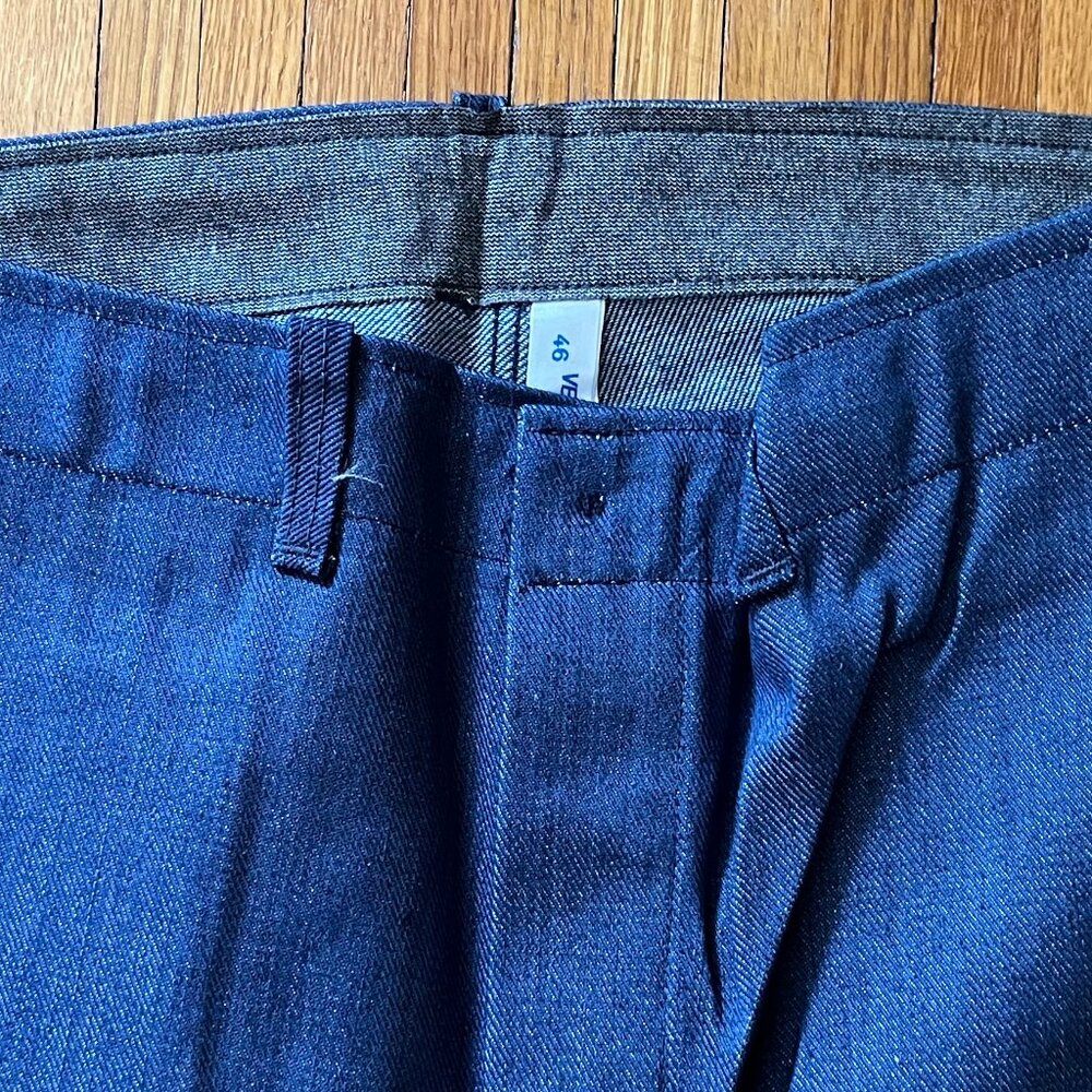 Men's Vintage 70s Veb Berufsbekeidung Denim Work Wear Utility Pants Sz 46